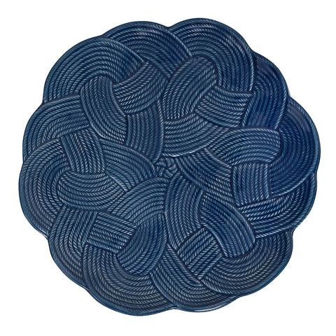 Mystic Knot Charger/Platter - Denim