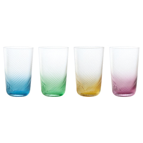 Set of 4 Swirl Hiball Tumblers