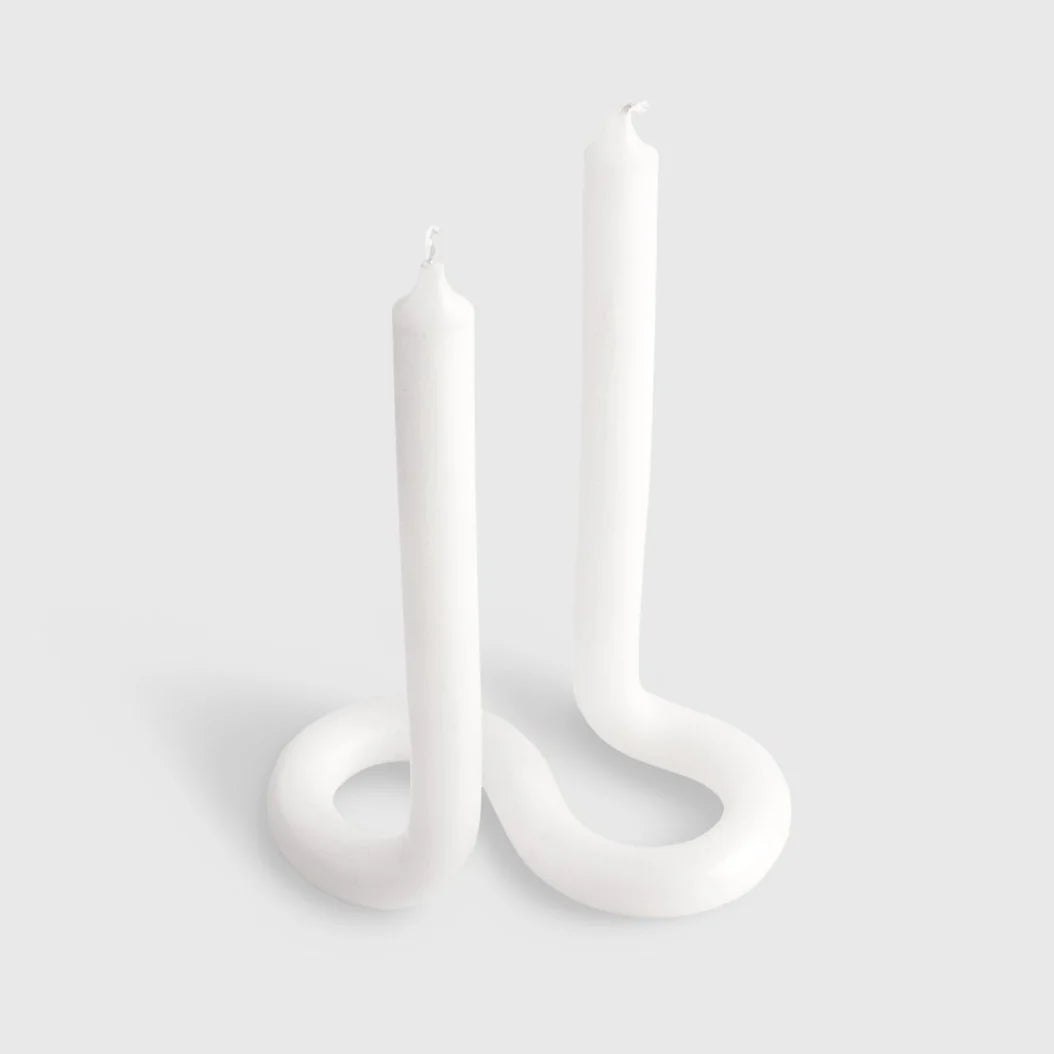 Twist Candle-White
