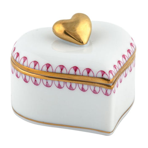 Double Heart Box-Raspberry