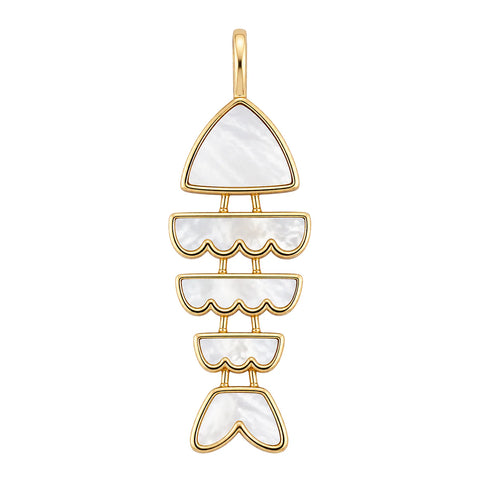 Bonito Fish Charm - Mother of Pearl