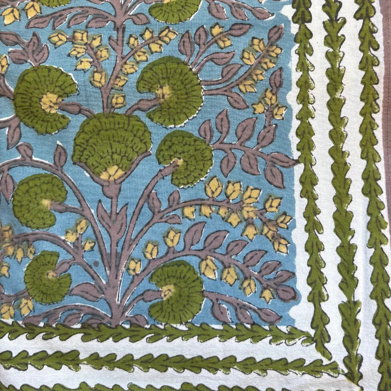 Cactus Flower Teal & Green Napkin | Set of 4