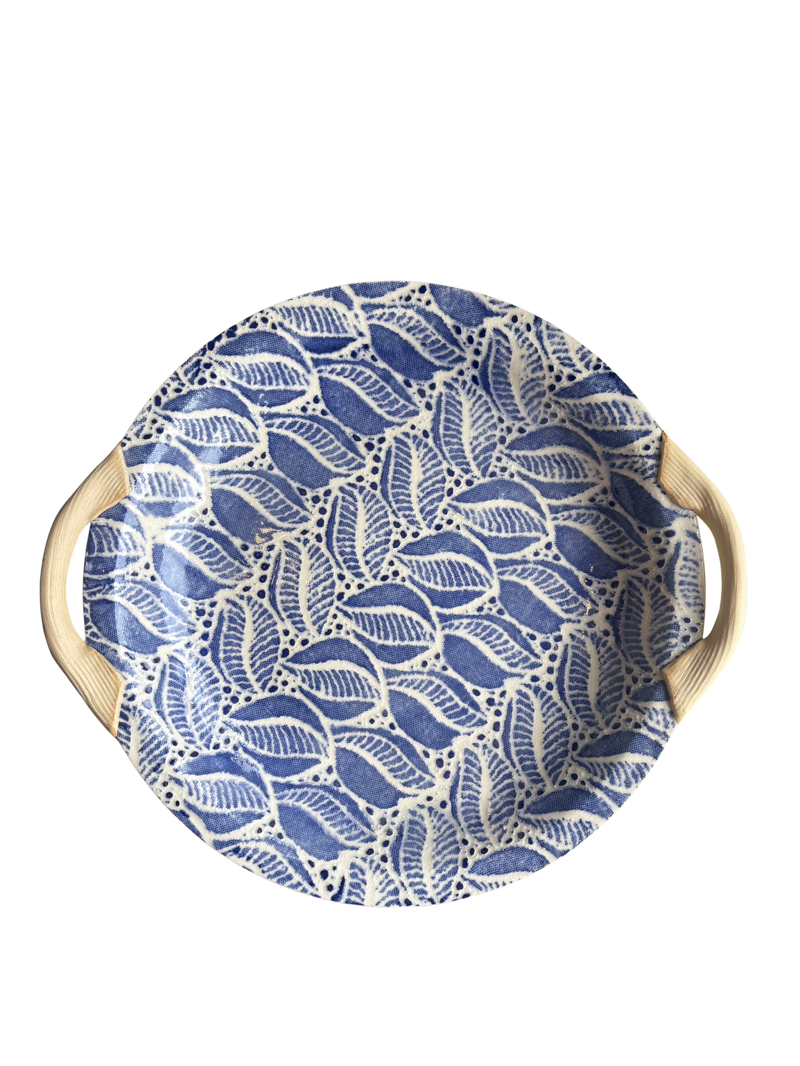 13" Round with Handles Tahiti Cobalt