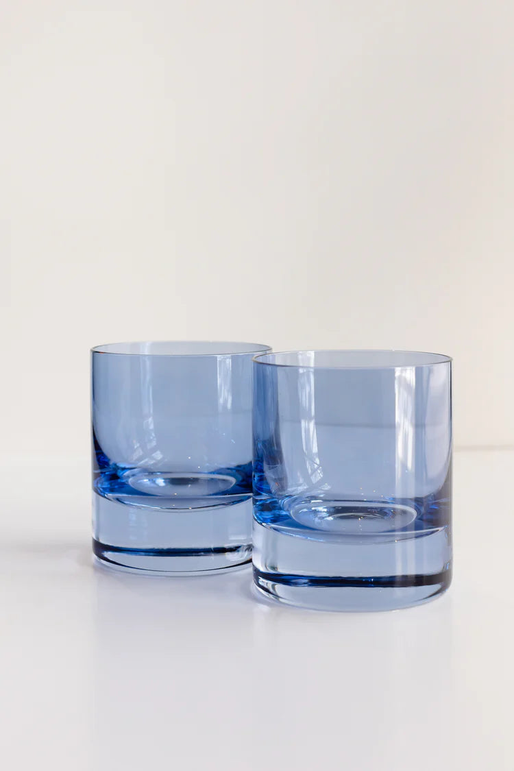 Cobalt Rocks Glass Set of 2