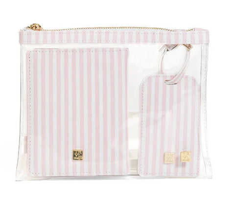 Luxe TRVL 3pc set - Pink stripe