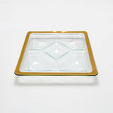 Roman Antique Gold Square Chip and Dip