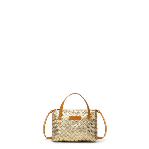 Gemmina Crossbody Bag-Woven Platino