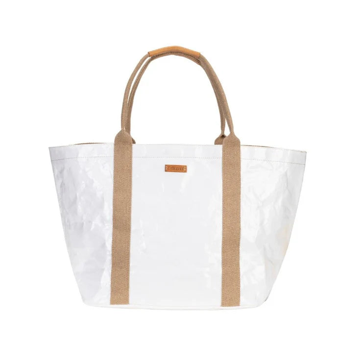 Giulia Glossy Tote Bag-XSmall, Glossy White
