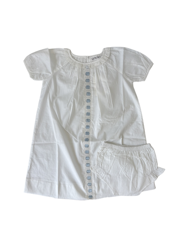 Baby Brantley Ribbon Daygown-Blue
