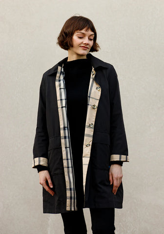 Black & Plaid RAINTRENCH
