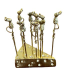 Set of Nine Cheese Please Picks