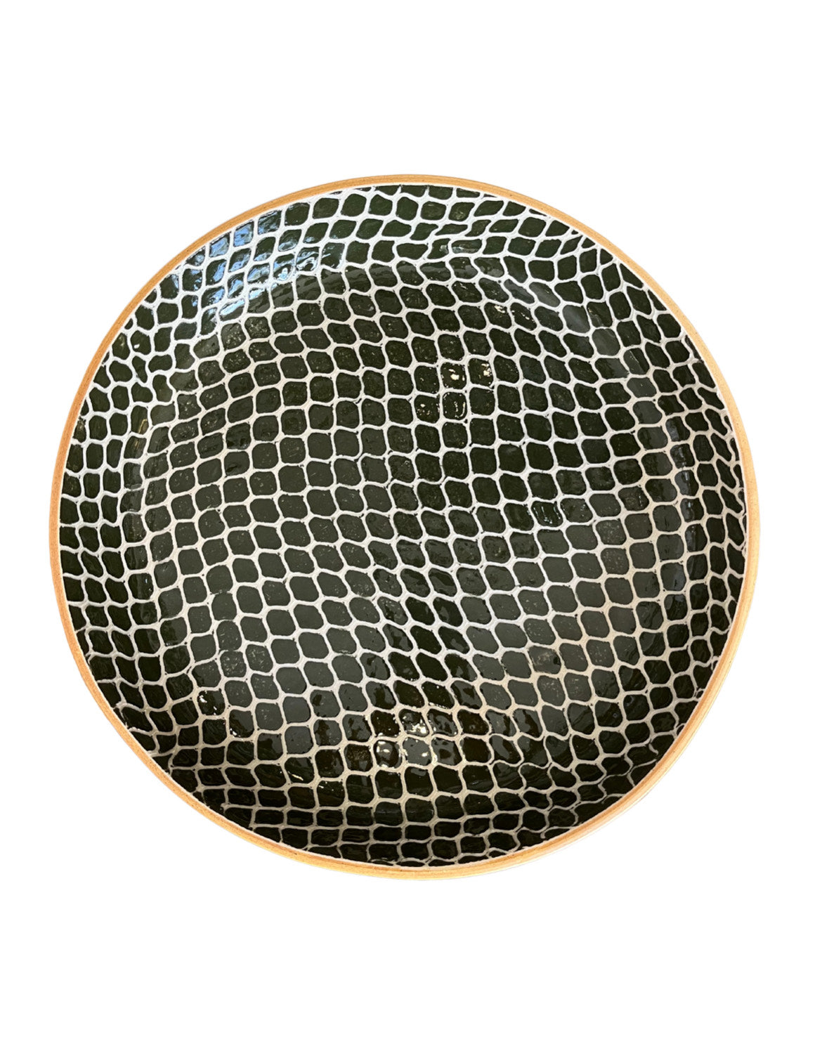 Small Rd Cocktail Tray Taj Pine