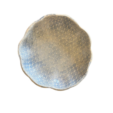 Medium Scallop Bowl-Taj Opal