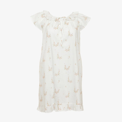 Lucy Ruffle Short Nightgown-Pink