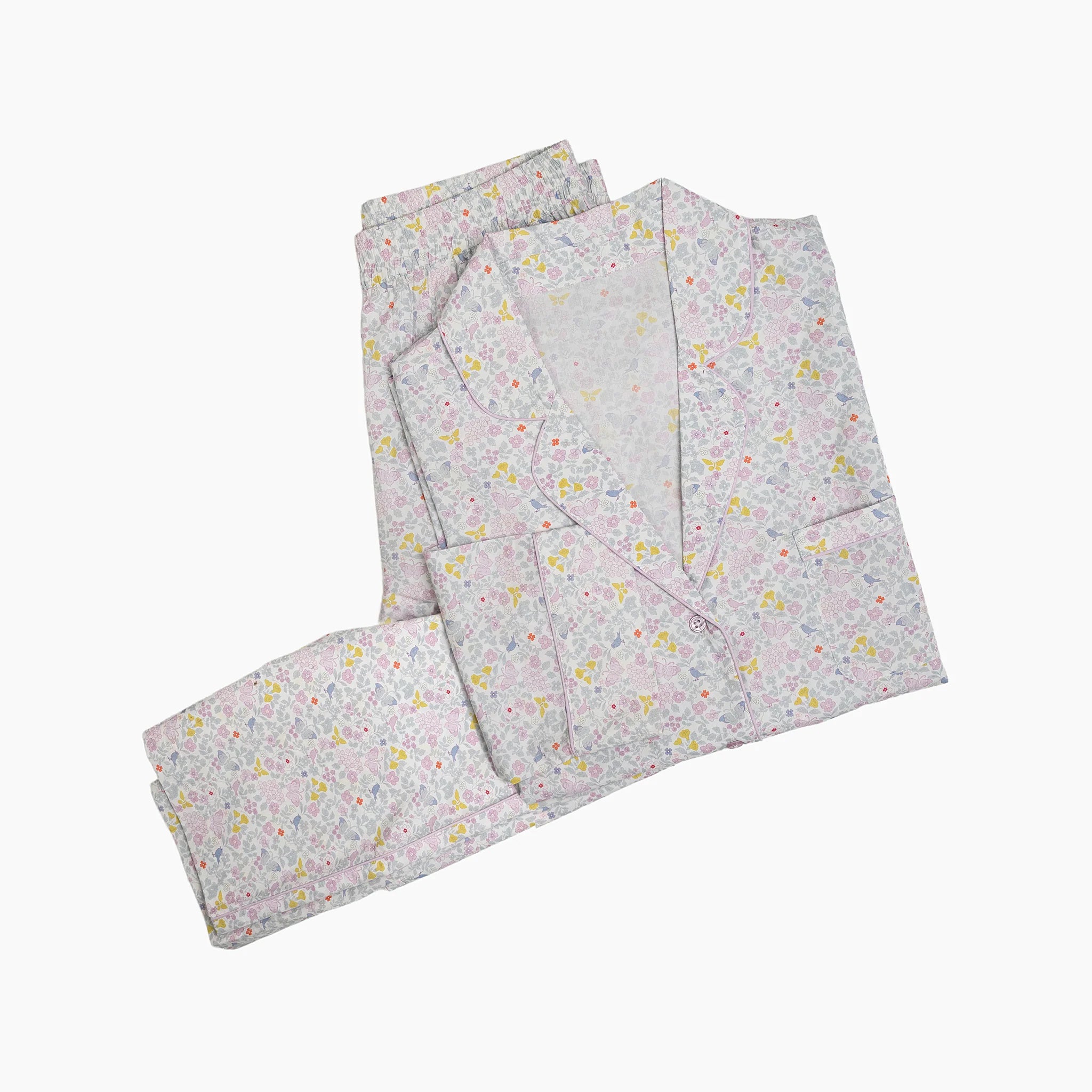 Classic Capri Pajamas-Lavender Blossom Floral