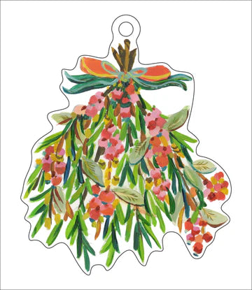 Pink Snowberry and Rosemary Ornament