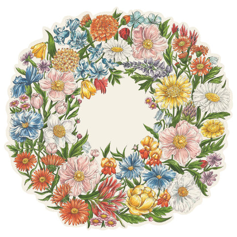 Die-cut Wildflower Wreath Placemat