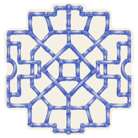 Die-cut Blue Bamboo Placemat