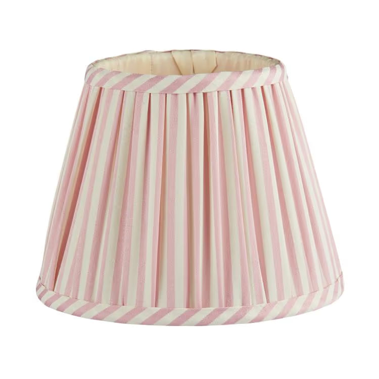Pink Striped Lampshade