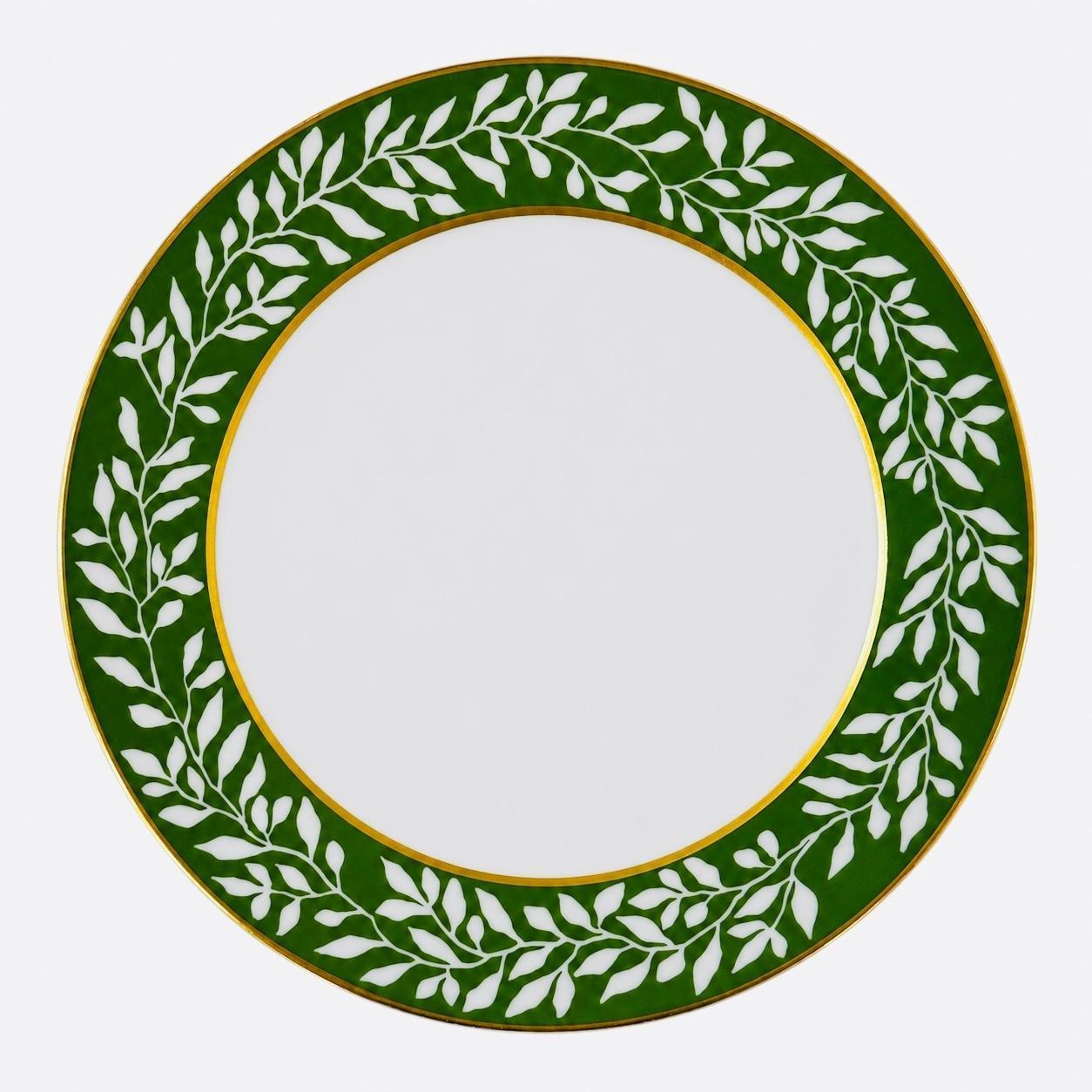 La Bocca Green Leaf Dinner Plate