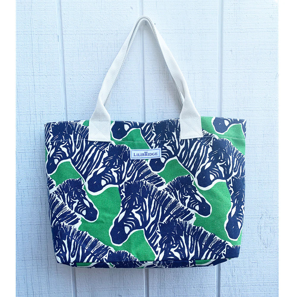 The Live and Love Tote, Abstract Zebra