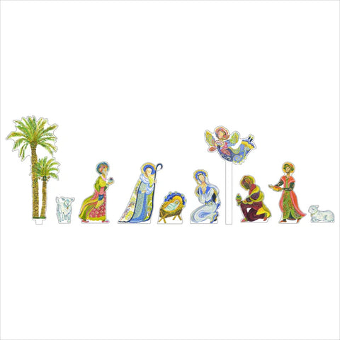 10 Piece Nativity Set Large