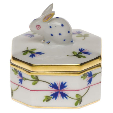 Petite Octagonal Box with Bunny-Multicolor