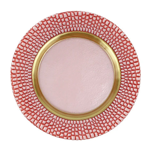 Pelli Glass Pink Charger