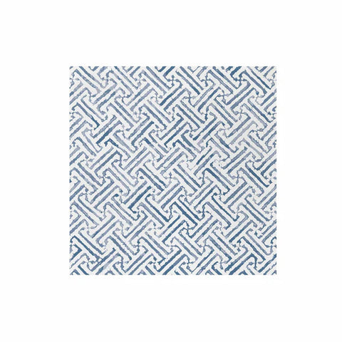 Papersoft Napkins Greek Key Blue Dinner Napkins-Pack of 20