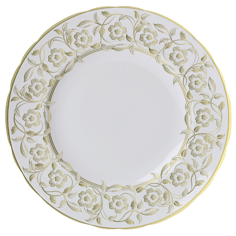 Primrose Dinner Plate-White