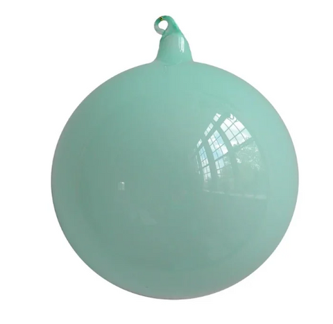 Jim Marvin Bubblegum Teal Glass Ball Ornament - 120mm