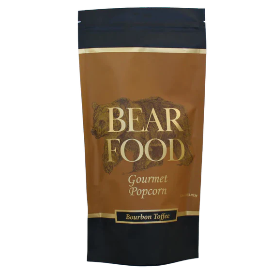 Bear Food Gourmet Popcorn: Bourbon Toffee