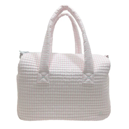 Quilted Stroller Bag- Pimlico Stripe Pink