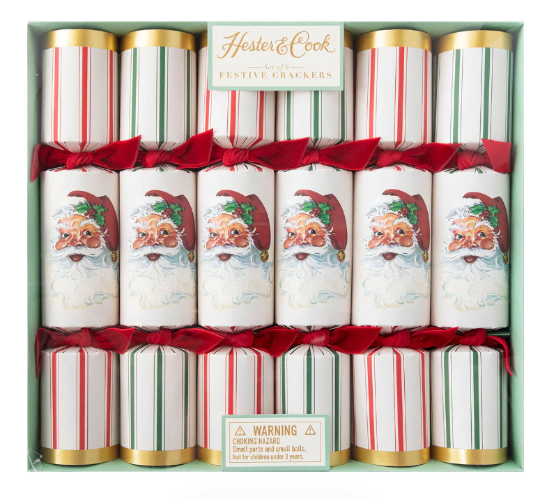 Santa Crackers- Set of 6