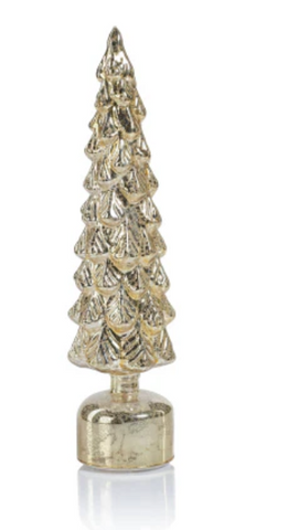 Mountain Pine Rotating LED Tree- Gold