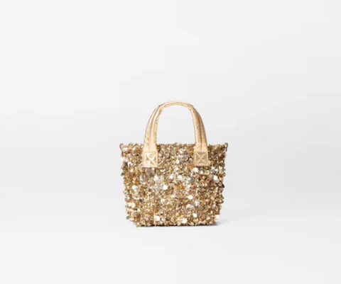 Gold Multi Sequin Petite Metro Tote Deluxe