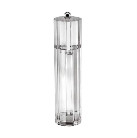 Clear Icy Flute Salt or Pepper Mill