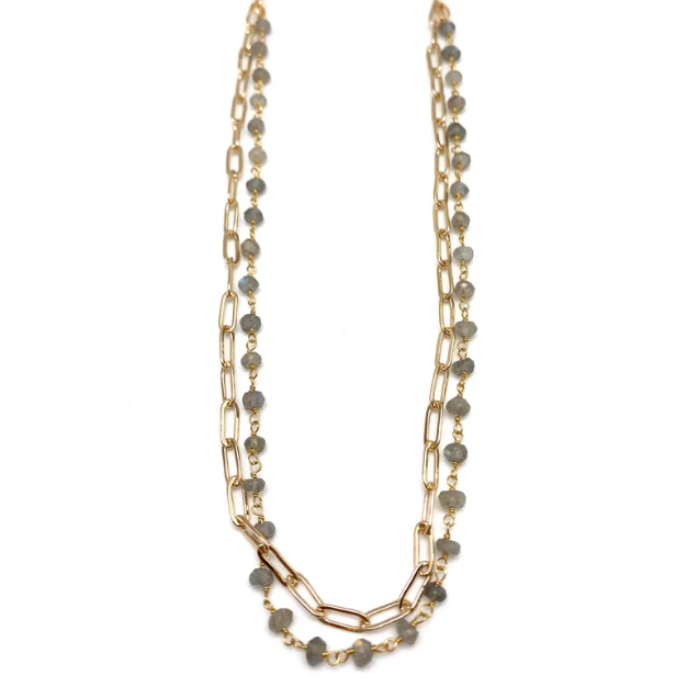 Mariana Necklace - Labradorite