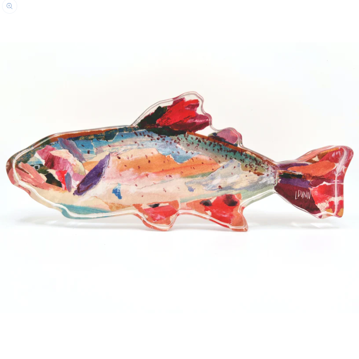 Rainbow Trout Acrylic Block