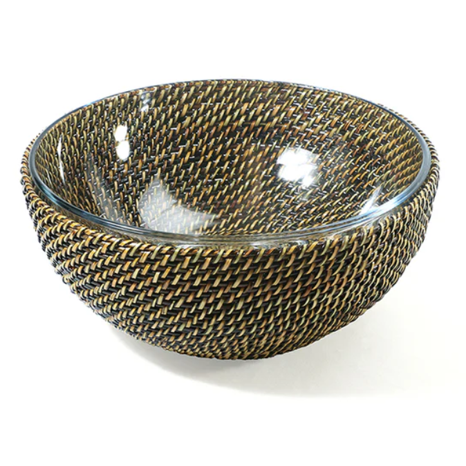 Round Serving Bowl with Glass Diameter 9"
