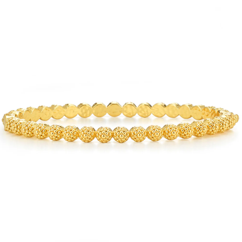 Berry Eternity Petite Hinged Bangle, S/M - Gold