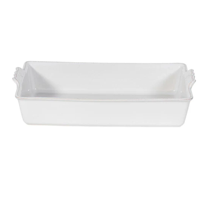 Berry & Thread 13" Rectangular Baker - Whitewash