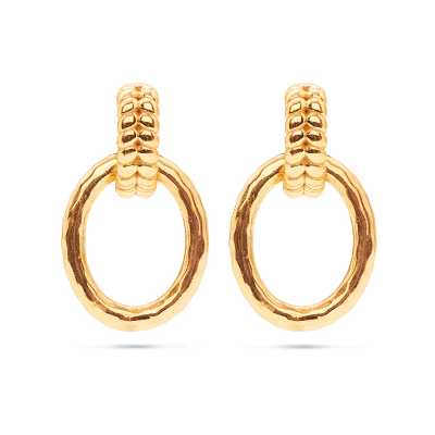 Cleopatra Regal Link Earrings - Gold