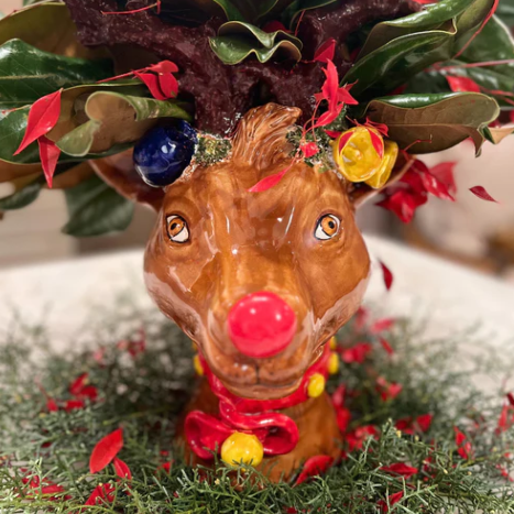 Hanz, Ceramic Reindeer Head Vase