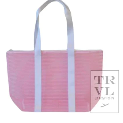 Mesh Beach Bag, Pink