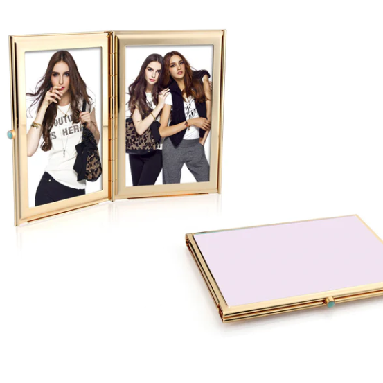 Pastel Pink & Gold Travel Frame