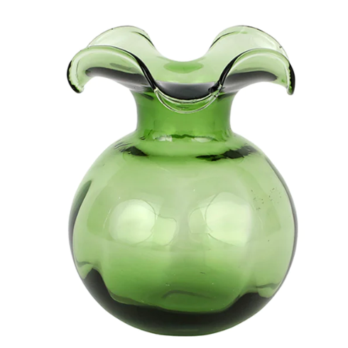 Hibiscus Dark Green Bud Vase