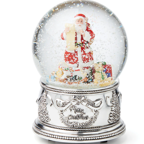 Winter Traditions Santa Musical Snow Globe