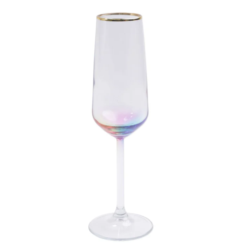 Rainbow Champagne Flute-Set of Four