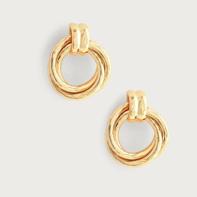 Neptune Triple Ring Earrings